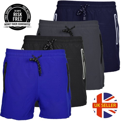 Mens Swimming Swim Shorts, Zip Pockets, Surf, Summer Beach Swimwear