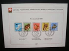 Switzerland 1966/84-Semi Postal First Day Cancel-5 Sheets, 4 Covers, 4 Stamps