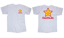 Carl's Jr. logo white t-shirt