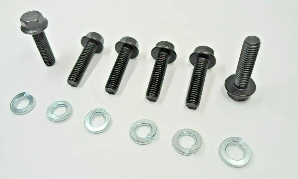 6 (¡GRADO 8!) CARCASA CAMPANA Y 4 PERNOS/TUERCAS TRAVESAÑO! PARA PONTIAC OLDS CADDY ETC Foto 2 de 4