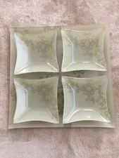 NEW Clear Glass 5 pcs Plate and Bowl Set