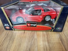 Vintage Burago 1997 Chevrolet Corvette 1:18 S...