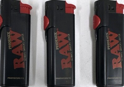 #ad 3 X RAW PHOENIX ULTIMATE SMOKERS LIGHTER. 3 Black Lighters. $8.58
