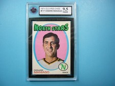 1971/72 O-PEE-CHEE NHL HOCKEY CARD #117 CESARE MANIAGO KSA 9.5 NEAR GEM MINT OPC