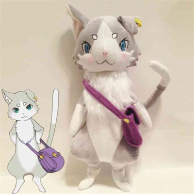 RE0 Emilia Puck Plush Doll 25cm Toy Anime COS Doll Pillow Cute Cat Gift for Girl