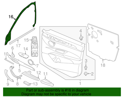 Genuine BMW X1 Frame Molding 51-33-7-350-497 for sale online | eBay 