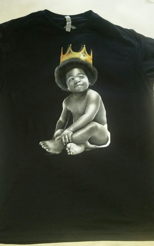 Classic Material Streetwear King Of New York Notorious BIG Album schwarzes T-Shirt - Bild 4 von 5