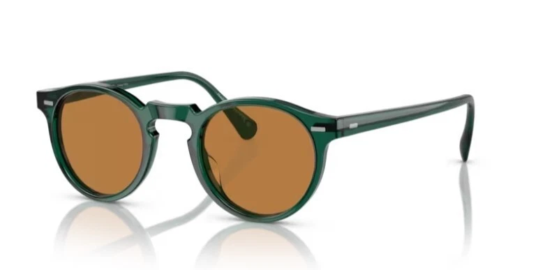 Oliver Peoples 0OV5217S Gregory Peck Sun 176353 Dark Teal/Cognac 47mm  Sunglasses