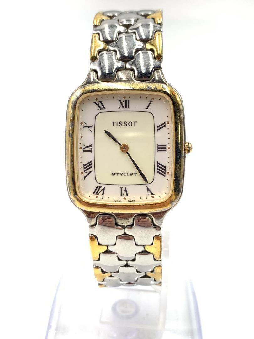 Tissot Stylist Watch Women's Ivory Dial Swiss Made Square