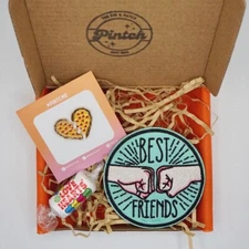 Pizza Pals Enamel Pin (seconds) Patch Gift Letterbox Gift Best Friend BFF Badge