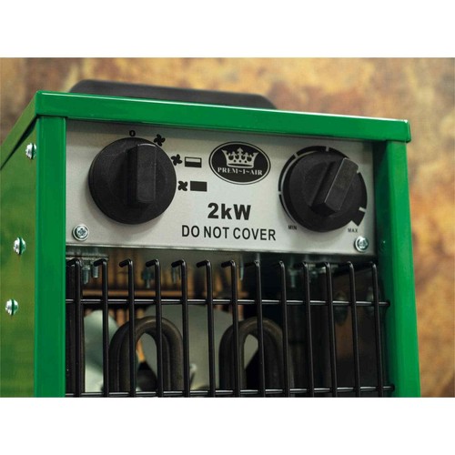 Prem-I-Air 2kW Industrial Fan Space Heater Green Workshop Garage Commercial - Picture 7 of 7