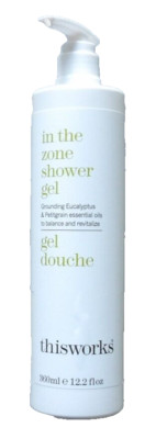 THISWORKS In The Zone Shower Gel Eucalyptus Petitgrain Essential Oils 12.2 Fl Oz