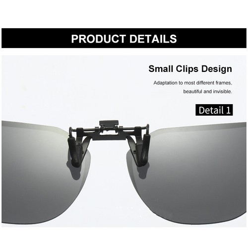 Polygon Style Polarized Clip On Sunglasses for Women Over Prescription Glasses - Picture 10 of 23