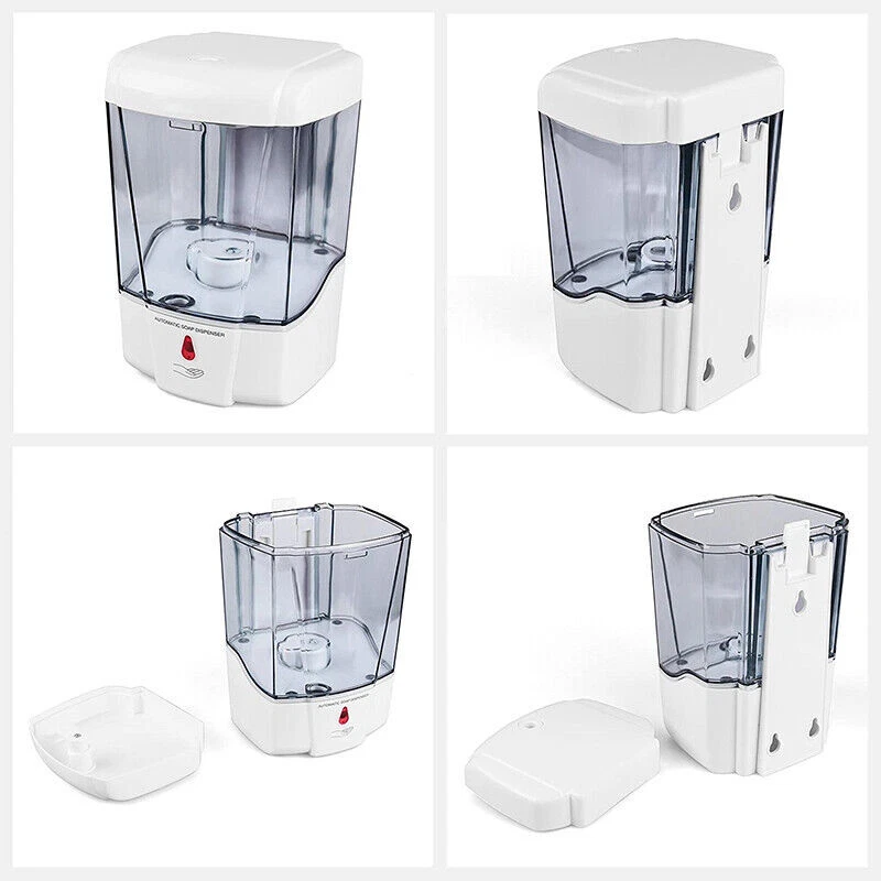 700MLAutomatic Liquid Soap Dispenser Handfree Touchless IR Sensor Wall Mount - Image 3 of 4