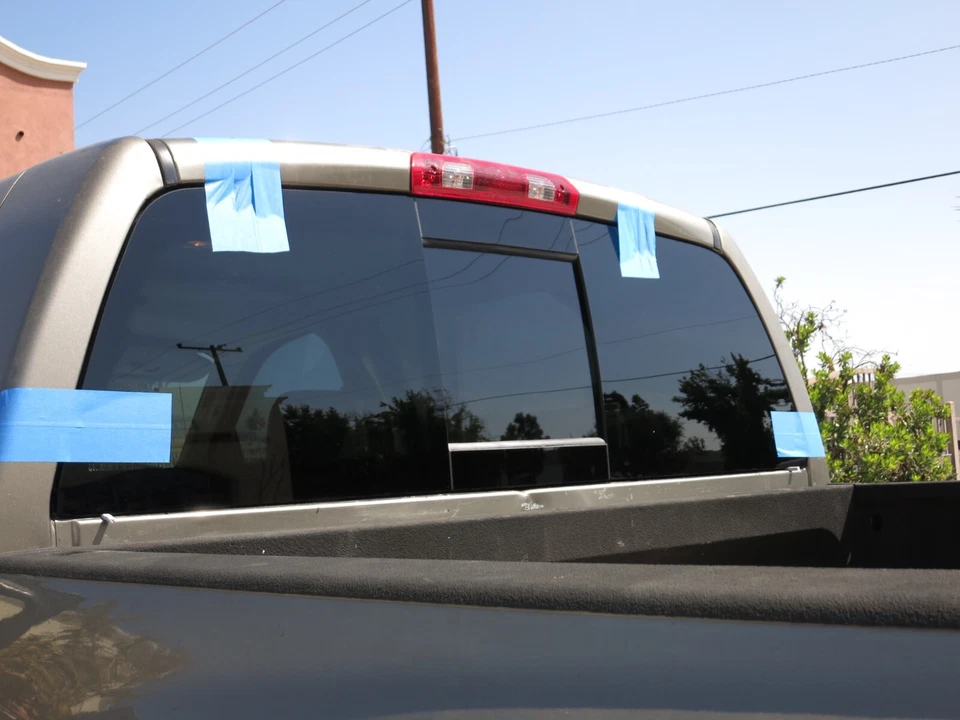 Fit: 2003-2009 Dodge Ram Pickup 2500 & 3500 Power Ready Slider Back Glass Window Foto 2 de 4