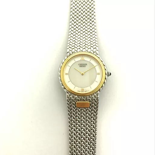 Seiko Credor 5A70-0270 18KT Ladies Quartz Watch ASIS from Japan c4