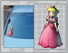 PRINCESS PEACH Vinyl Decal #8 Car Window Super Mario Bros. Sticker
