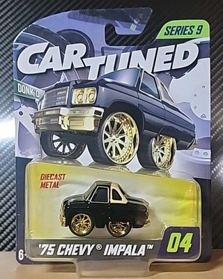 Car Tuned Series 9 #4  75 Chevy Impala Black/Gold New 2026