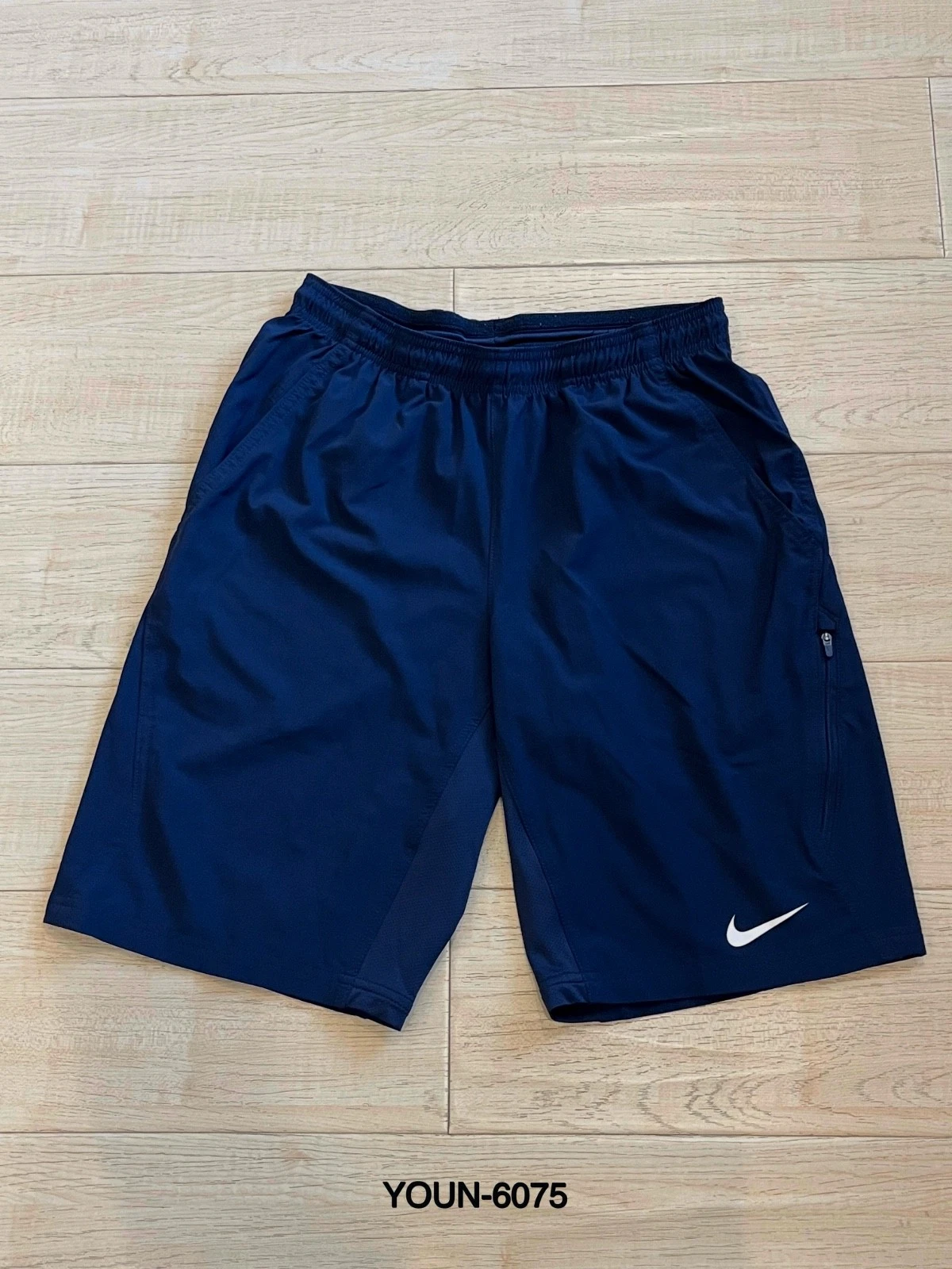 Nike Court Flex Mens 11" Tennis Shorts Blue / Small Woven Cargo Side Zip 455618