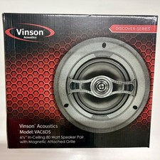 Vinson VAC6DS 6.5" In-Ceiling Speakers Pair