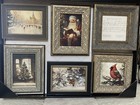 NWT Petal Lane Christmas Wall Art new release new, Santa, Christmas tree framed