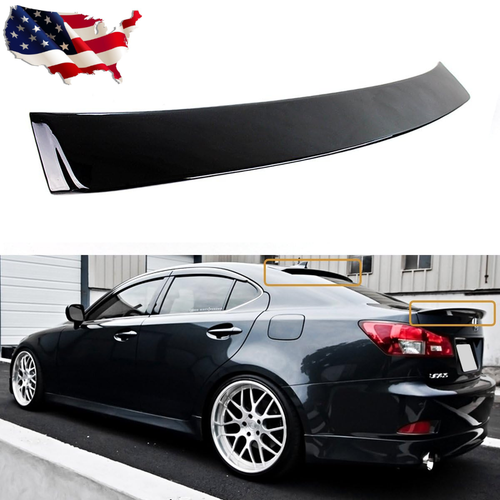 Spoiler Arrière Look Carbone Pour Lexus IS 2014-2020 - Aileron Coffre, ABS, Pose Adhésive, Amélioration Aérodynamique - 8