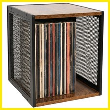 Stackable Vinyl Record Storage, Cube Record Crate Box for Albums