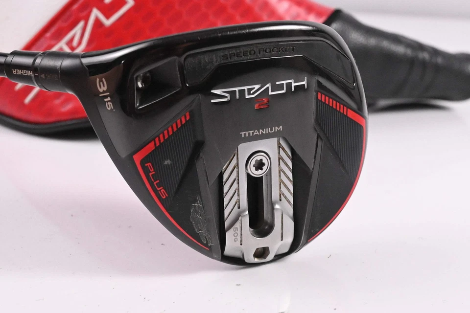 Taylormade Stealth 2 Plus #3 Wood / 15 Degree / Stiff Flex HZRDUS Smoke Red RDX - Image 2 of 4