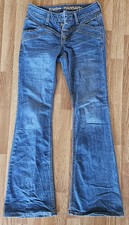 Cruel Denim Hannah 27/3 L Cowgirl Jeans Bareback Flare Dark Wash Button Fly