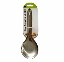 Handy Housewares 8.5" Durable Metal Laddle-Style Rice Paddle Serving Spoon -...