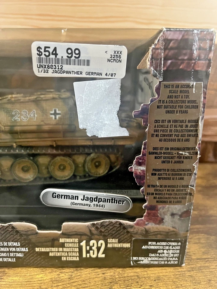 Forces Of Valor 1:32 Diecast German Jagdpanther Germany 1944 New Sealed - Image 4 of 4