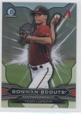 2015 Bowman Draft Bowman Scouts Fantasy Impact Refractor Yoan Lopez #BSI-YL 7at