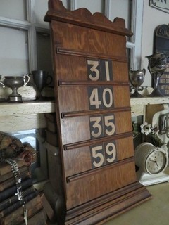 Old Vintage Wood CHURCH SUNDAY SCHOOL Sign BOARD Register with Numbers FABULOUS!