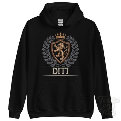 DITI FANTASY WAPPEN HOODIE Neuheit Parodie Familienname Wappen