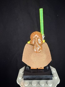 Lego Star Wars Qui-Gon Jinn Minifig sw0027 7204 7171 7161 7121 7101 Chrome hilt