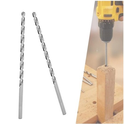 Zwei Spiralbohrer aus Hochleistungsschnellstahl mit 200 mm Länge und 6 mm Dur...