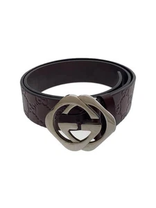 Ceinture GUCCI cuir marron homme 182320 497717 85 34 Occasion