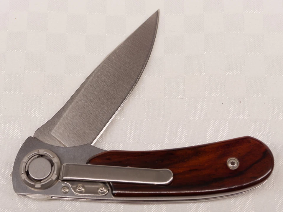 Cuchillo Lobo Solitario - Paul Prankster - Cuchillo de Bolsillo Cocobolo - Excelente Estado Foto 2 de 4