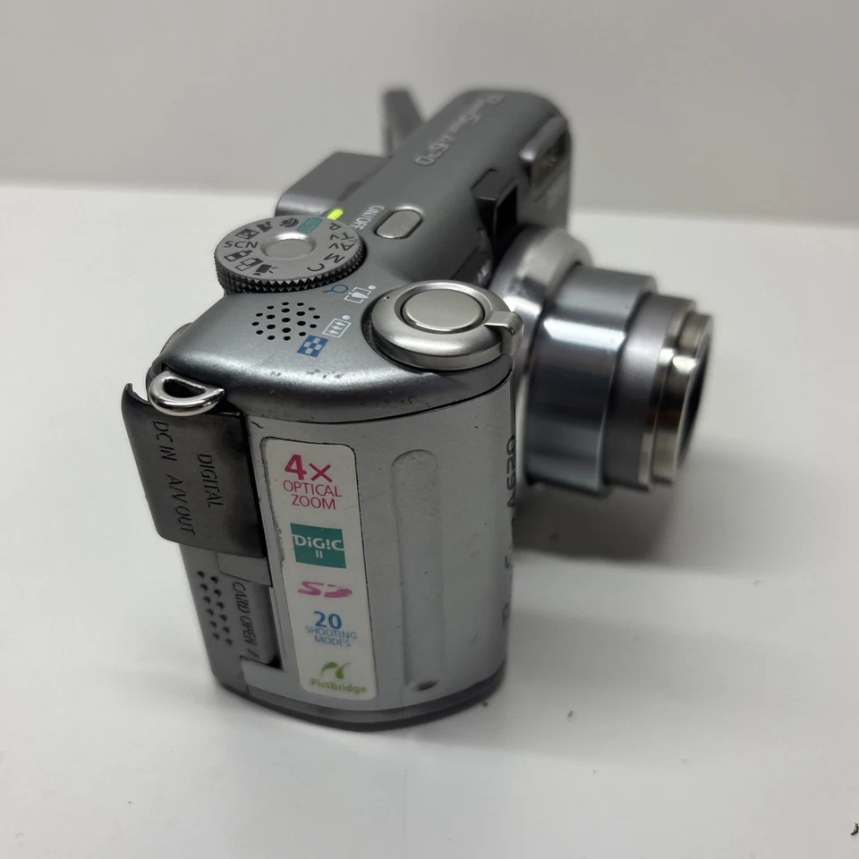 Silver CANON PowerShot A620 Digital Camera 7.1 MP 4x Zoom Tested - Image 2 of 4