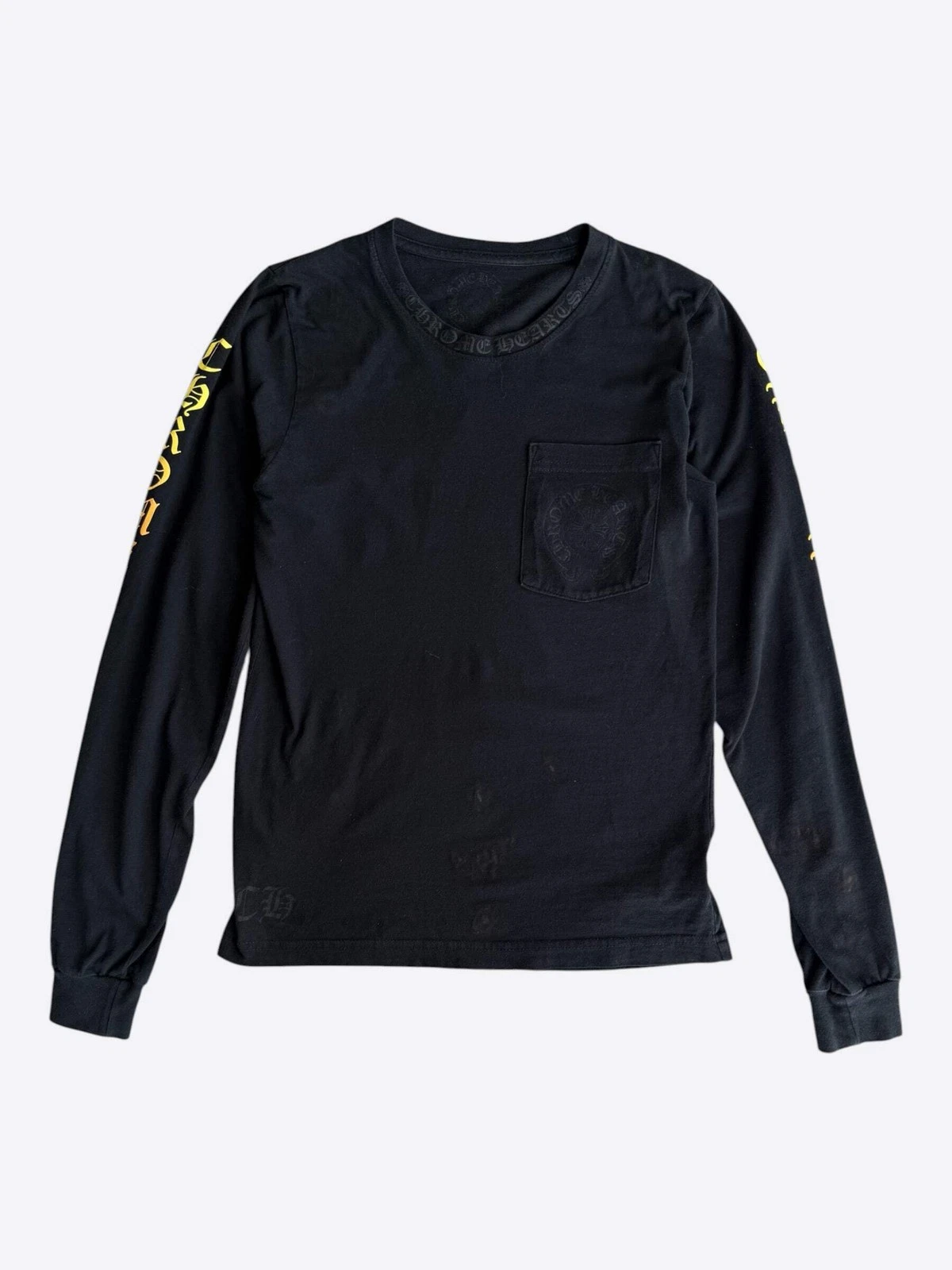Chrome Hearts Black Sunset Gradient Horseshoe Longsleeve T-Shirt