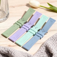 Cinturino orologio gomma FKM 14-18mm per Omega Constellation Cartier Breguet