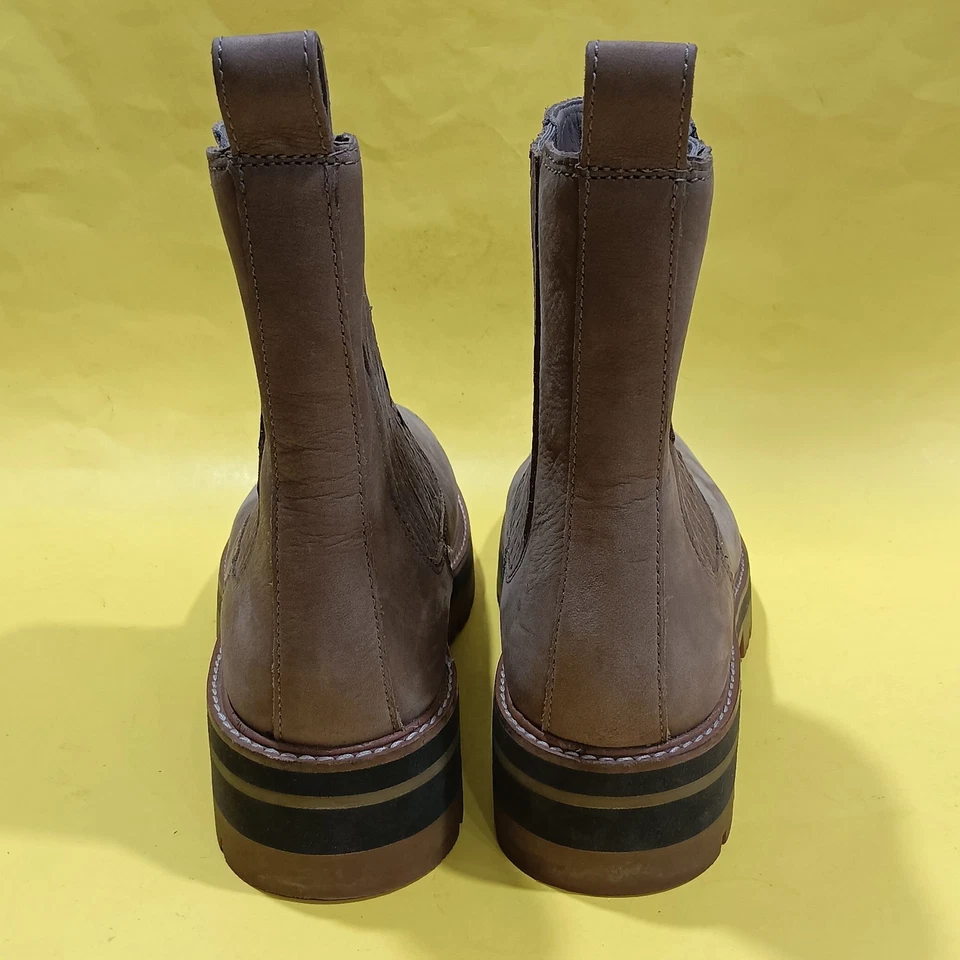 BONITAS Botas de Cuero de Gamuza Clarks Orianna Top Guijarro Nubuck Tostado Talla 9.5 para Mujer Foto 3 de 4