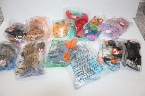 TY Teenie Beanie Babies 1998 McDonald's Complete Set of 12 New Sealed Bags - Picture 6 of 17