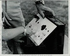 1979 Press Photo Issaquah Valley Elementary Rocket Launch at Cape Canaveral