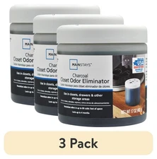(3 pack) Mainstays Charcoal Closet Odor Eliminator, Fragrance Free, 17 oz