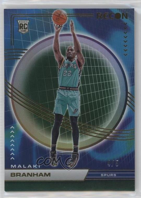 2022-23 Panini Recon Rookies Holo Green /5 Malaki Branham #243 Rookie RC