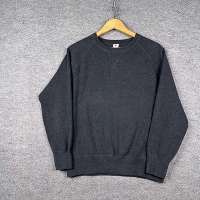 Arket Sweatshirt Mens Medium M Grey Crew Neck Minimalist Essentials Pullover
