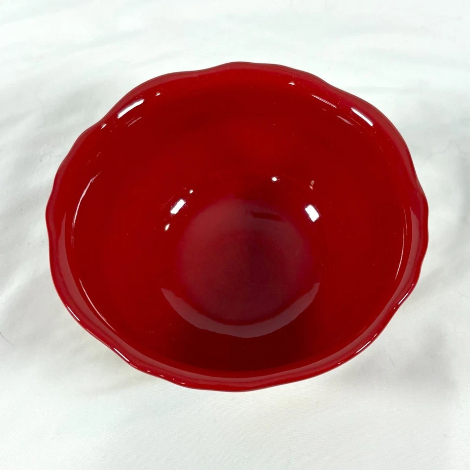 Pioneer Mujer Calidad 4 Cuencos Acanalados, 6" Diámetro, Apto para Lavavajillas y Microondas Foto 2 de 4