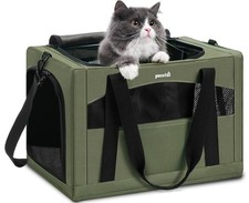 Pecute Cat Carrier Stable, Pet Carrier with Hidden Anxiety Relief Partition ...