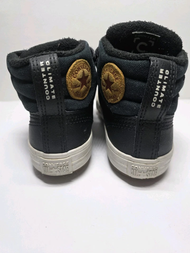 Chuck Taylor Converse All Star Contador Climático Fácil de Encargar Cuero Niño Pequeño Talla 9 Foto 4 de 4